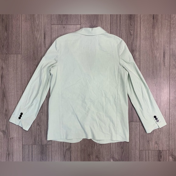 Theory Patch-Pocket Blazer in Stretch Linen in Mint Size 8 - Picture 15 of 15